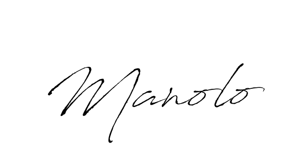 Use a signature maker to create a handwritten signature online. With this signature software, you can design (Antro_Vectra) your own signature for name Manolo. Manolo signature style 6 images and pictures png