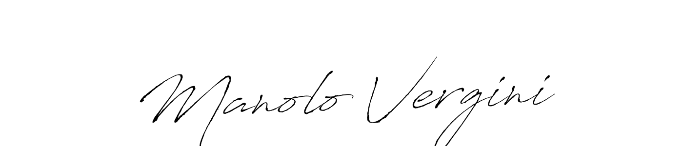 You can use this online signature creator to create a handwritten signature for the name Manolo Vergini. This is the best online autograph maker. Manolo Vergini signature style 6 images and pictures png