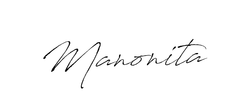 How to make Manonita signature? Antro_Vectra is a professional autograph style. Create handwritten signature for Manonita name. Manonita signature style 6 images and pictures png