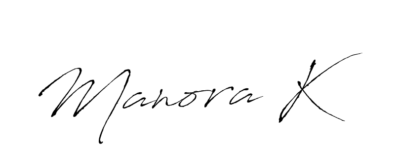 Similarly Antro_Vectra is the best handwritten signature design. Signature creator online .You can use it as an online autograph creator for name Manora K. Manora K signature style 6 images and pictures png