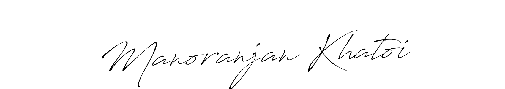 Create a beautiful signature design for name Manoranjan Khatoi. With this signature (Antro_Vectra) fonts, you can make a handwritten signature for free. Manoranjan Khatoi signature style 6 images and pictures png