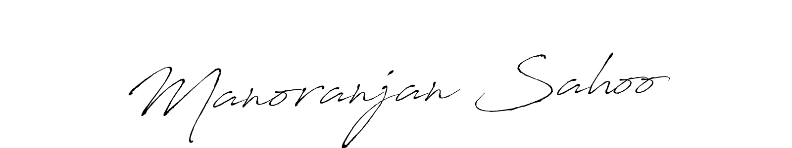 Make a beautiful signature design for name Manoranjan Sahoo. With this signature (Antro_Vectra) style, you can create a handwritten signature for free. Manoranjan Sahoo signature style 6 images and pictures png
