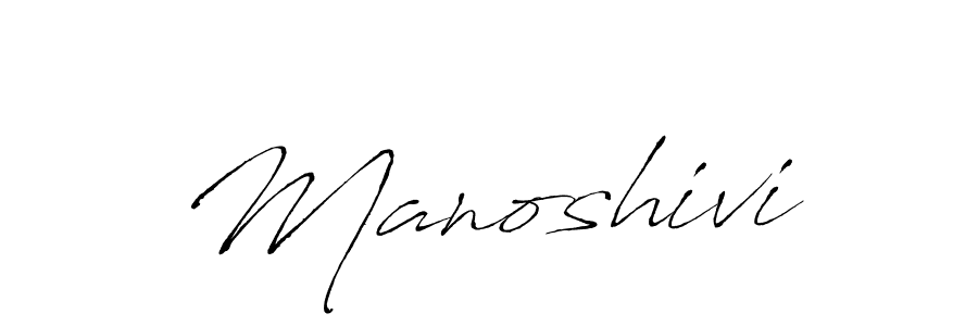 Design your own signature with our free online signature maker. With this signature software, you can create a handwritten (Antro_Vectra) signature for name Manoshivi. Manoshivi signature style 6 images and pictures png