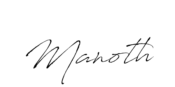 Create a beautiful signature design for name Manoth. With this signature (Antro_Vectra) fonts, you can make a handwritten signature for free. Manoth signature style 6 images and pictures png
