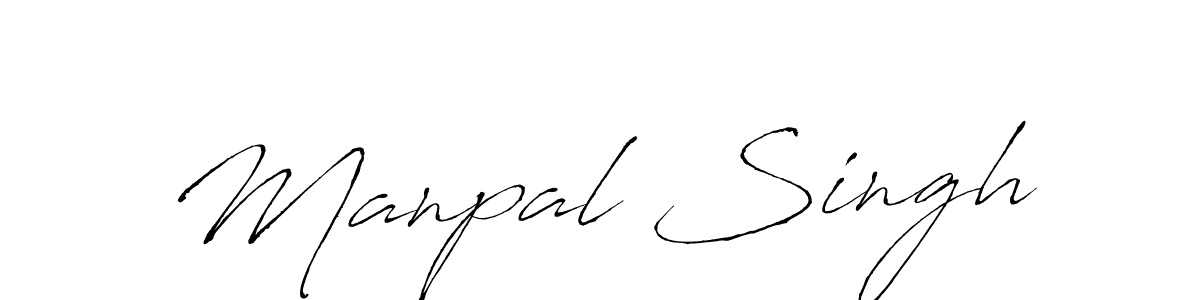 How to make Manpal Singh name signature. Use Antro_Vectra style for creating short signs online. This is the latest handwritten sign. Manpal Singh signature style 6 images and pictures png