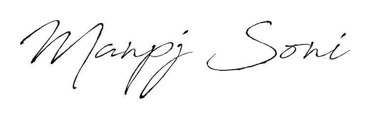 This is the best signature style for the Manpj Soni name. Also you like these signature font (Antro_Vectra). Mix name signature. Manpj Soni signature style 6 images and pictures png