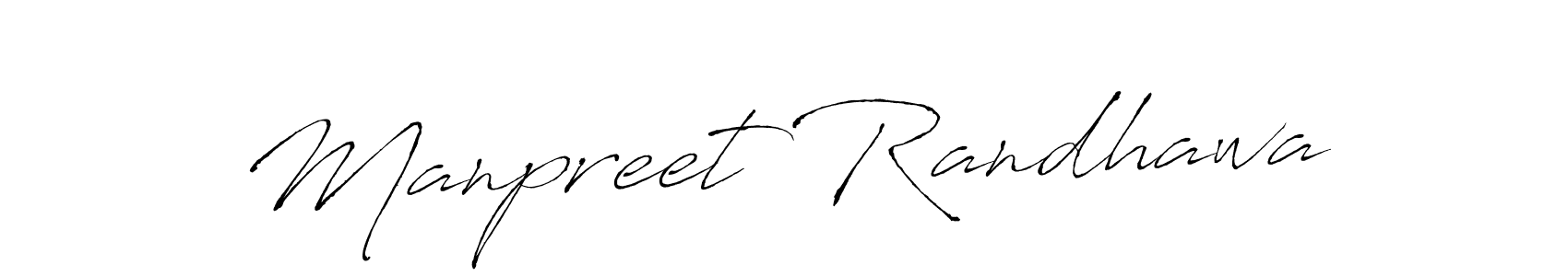 Create a beautiful signature design for name Manpreet Randhawa. With this signature (Antro_Vectra) fonts, you can make a handwritten signature for free. Manpreet Randhawa signature style 6 images and pictures png