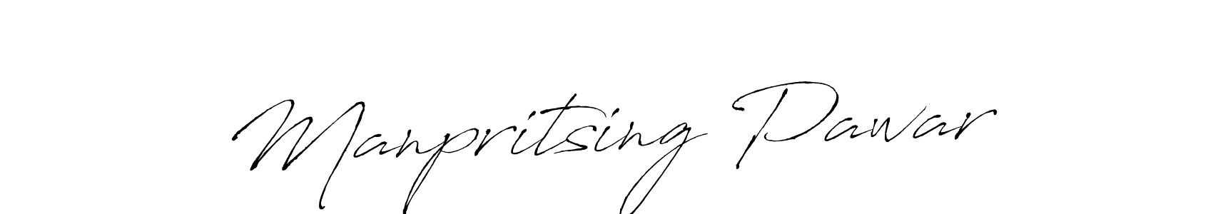 Make a beautiful signature design for name Manpritsing Pawar. With this signature (Antro_Vectra) style, you can create a handwritten signature for free. Manpritsing Pawar signature style 6 images and pictures png