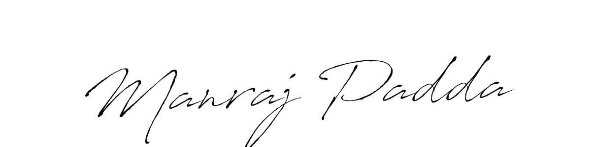 Manraj Padda stylish signature style. Best Handwritten Sign (Antro_Vectra) for my name. Handwritten Signature Collection Ideas for my name Manraj Padda. Manraj Padda signature style 6 images and pictures png