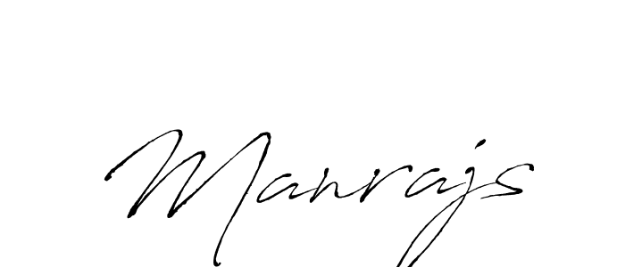 Make a beautiful signature design for name Manrajs. With this signature (Antro_Vectra) style, you can create a handwritten signature for free. Manrajs signature style 6 images and pictures png