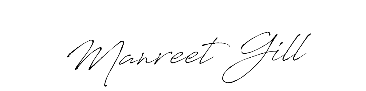 Use a signature maker to create a handwritten signature online. With this signature software, you can design (Antro_Vectra) your own signature for name Manreet Gill. Manreet Gill signature style 6 images and pictures png