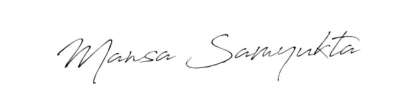 Make a beautiful signature design for name Mansa Samyukta. Use this online signature maker to create a handwritten signature for free. Mansa Samyukta signature style 6 images and pictures png