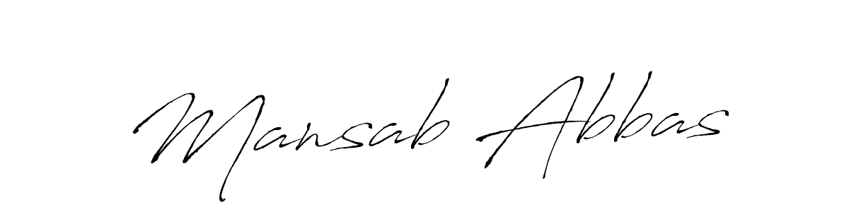 The best way (Antro_Vectra) to make a short signature is to pick only two or three words in your name. The name Mansab Abbas include a total of six letters. For converting this name. Mansab Abbas signature style 6 images and pictures png