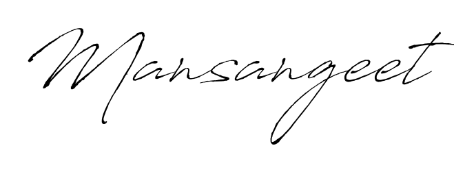 Express your personality with a custom Mansangeet signature crafted with Antro_Vectra typography. Free transparent PNG download available. Mansangeet signature style 6 images and pictures png