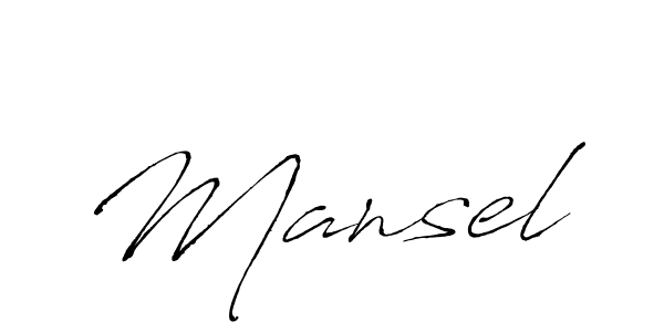 You should practise on your own different ways (Antro_Vectra) to write your name (Mansel) in signature. don't let someone else do it for you. Mansel signature style 6 images and pictures png