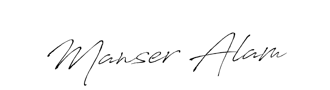 Also we have Manser Alam name is the best signature style. Create professional handwritten signature collection using Antro_Vectra autograph style. Manser Alam signature style 6 images and pictures png