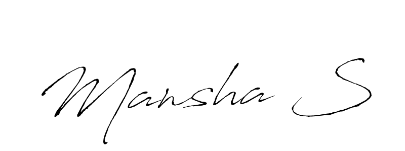 Make a short Mansha S signature style. Manage your documents anywhere anytime using Antro_Vectra. Create and add eSignatures, submit forms, share and send files easily. Mansha S signature style 6 images and pictures png