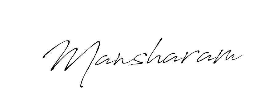 if you are searching for the best signature style for your name Mansharam. so please give up your signature search. here we have designed multiple signature styles  using Antro_Vectra. Mansharam signature style 6 images and pictures png