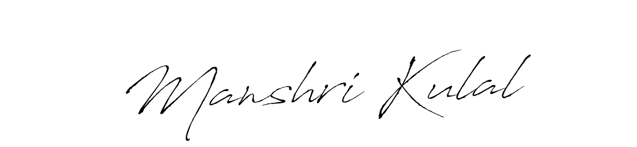 Also we have Manshri Kulal name is the best signature style. Create professional handwritten signature collection using Antro_Vectra autograph style. Manshri Kulal signature style 6 images and pictures png