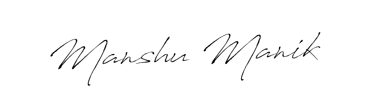 Also You can easily find your signature by using the search form. We will create Manshu Manik name handwritten signature images for you free of cost using Antro_Vectra sign style. Manshu Manik signature style 6 images and pictures png