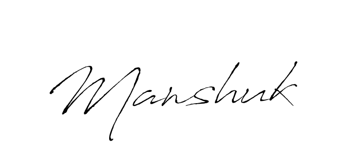 Create a beautiful signature design for name Manshuk. With this signature (Antro_Vectra) fonts, you can make a handwritten signature for free. Manshuk signature style 6 images and pictures png