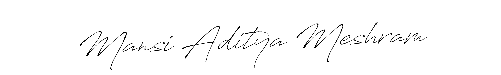 Make a short Mansi Aditya Meshram signature style. Manage your documents anywhere anytime using Antro_Vectra. Create and add eSignatures, submit forms, share and send files easily. Mansi Aditya Meshram signature style 6 images and pictures png