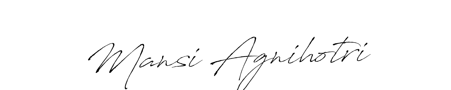 Make a short Mansi Agnihotri signature style. Manage your documents anywhere anytime using Antro_Vectra. Create and add eSignatures, submit forms, share and send files easily. Mansi Agnihotri signature style 6 images and pictures png