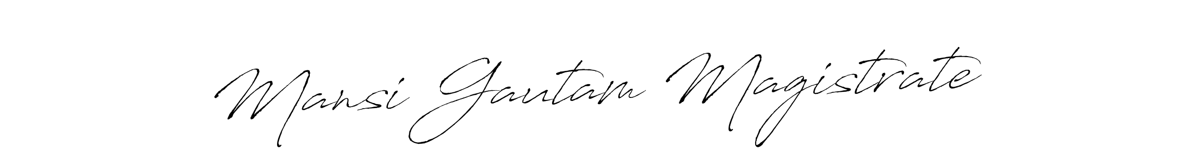 Similarly Antro_Vectra is the best handwritten signature design. Signature creator online .You can use it as an online autograph creator for name Mansi Gautam Magistrate. Mansi Gautam Magistrate signature style 6 images and pictures png