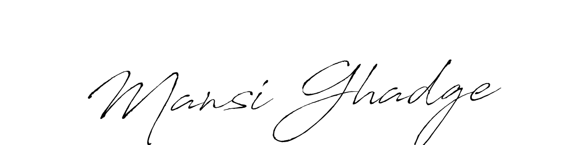You should practise on your own different ways (Antro_Vectra) to write your name (Mansi Ghadge) in signature. don't let someone else do it for you. Mansi Ghadge signature style 6 images and pictures png