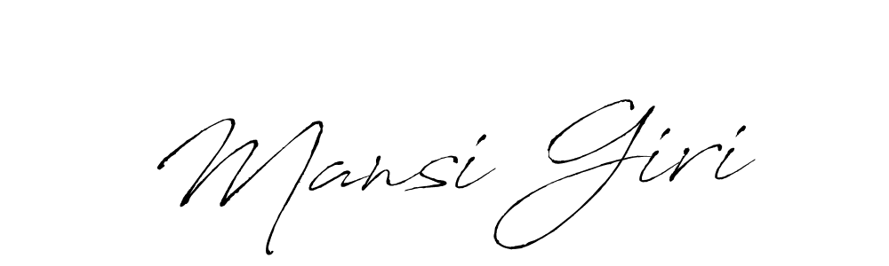 Also we have Mansi Giri name is the best signature style. Create professional handwritten signature collection using Antro_Vectra autograph style. Mansi Giri signature style 6 images and pictures png