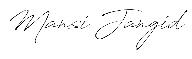 A dynamic signature style for Mansi Jangid using Antro_Vectra script. Designed to look authentic, handwritten, and professional. Mansi Jangid signature style 6 images and pictures png