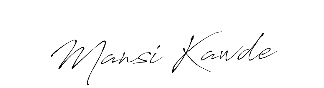 Create a beautiful signature design for name Mansi Kawde. With this signature (Antro_Vectra) fonts, you can make a handwritten signature for free. Mansi Kawde signature style 6 images and pictures png