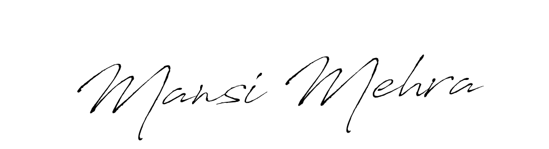 How to make Mansi Mehra signature? Antro_Vectra is a professional autograph style. Create handwritten signature for Mansi Mehra name. Mansi Mehra signature style 6 images and pictures png