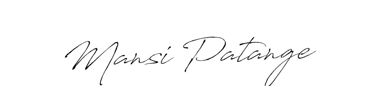 How to make Mansi Patange signature? Antro_Vectra is a professional autograph style. Create handwritten signature for Mansi Patange name. Mansi Patange signature style 6 images and pictures png