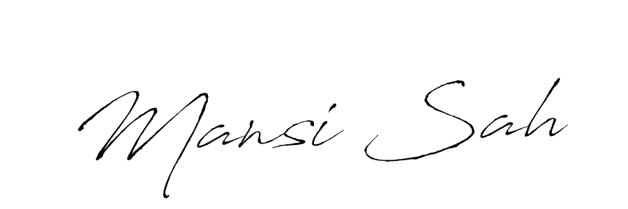 It looks lik you need a new signature style for name Mansi Sah. Design unique handwritten (Antro_Vectra) signature with our free signature maker in just a few clicks. Mansi Sah signature style 6 images and pictures png