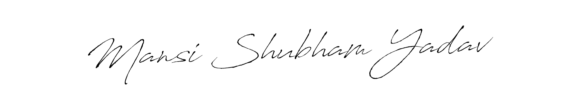 Use a signature maker to create a handwritten signature online. With this signature software, you can design (Antro_Vectra) your own signature for name Mansi Shubham Yadav. Mansi Shubham Yadav signature style 6 images and pictures png