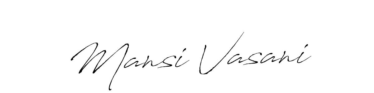 Use a signature maker to create a handwritten signature online. With this signature software, you can design (Antro_Vectra) your own signature for name Mansi Vasani. Mansi Vasani signature style 6 images and pictures png