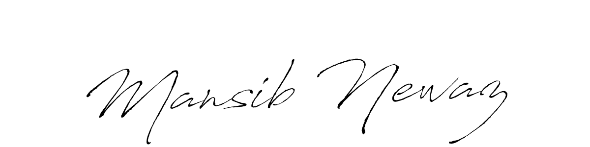 How to make Mansib Newaz name signature. Use Antro_Vectra style for creating short signs online. This is the latest handwritten sign. Mansib Newaz signature style 6 images and pictures png