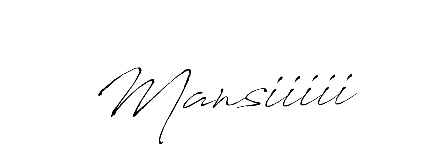 Also we have Mansiiiii name is the best signature style. Create professional handwritten signature collection using Antro_Vectra autograph style. Mansiiiii signature style 6 images and pictures png