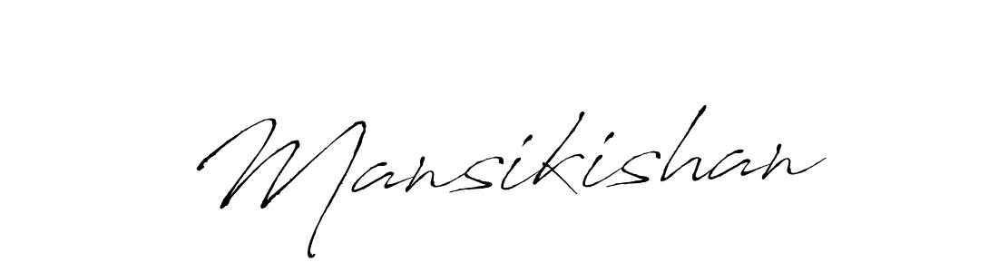 The best way (Antro_Vectra) to make a short signature is to pick only two or three words in your name. The name Mansikishan include a total of six letters. For converting this name. Mansikishan signature style 6 images and pictures png