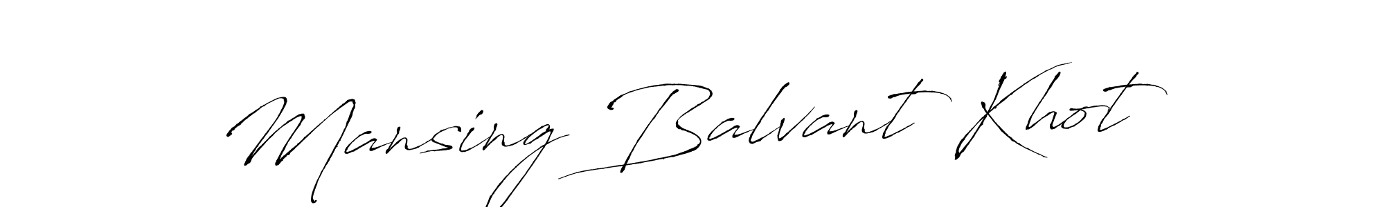How to make Mansing Balvant Khot signature? Antro_Vectra is a professional autograph style. Create handwritten signature for Mansing Balvant Khot name. Mansing Balvant Khot signature style 6 images and pictures png