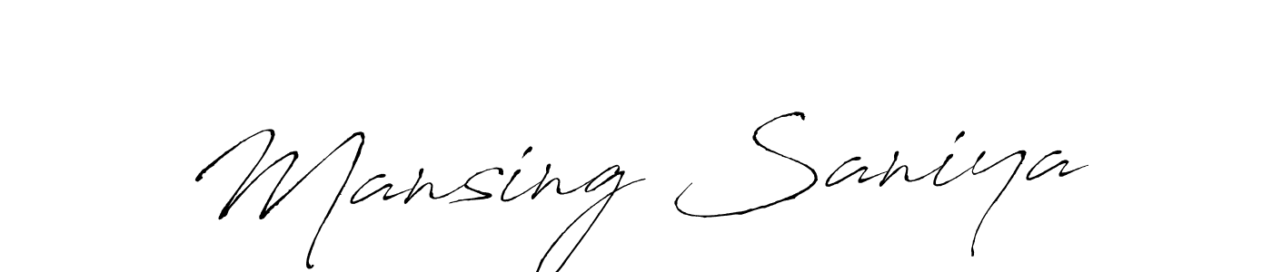 Use a signature maker to create a handwritten signature online. With this signature software, you can design (Antro_Vectra) your own signature for name Mansing Saniya. Mansing Saniya signature style 6 images and pictures png