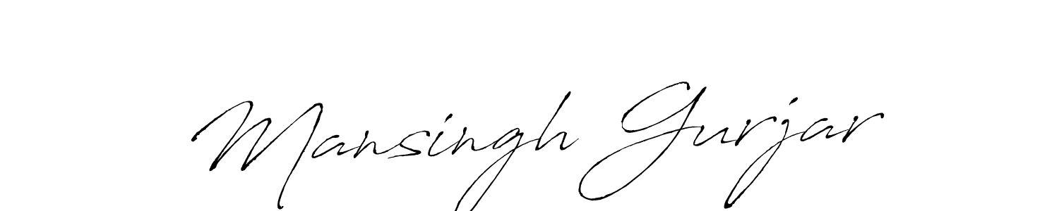Also we have Mansingh Gurjar name is the best signature style. Create professional handwritten signature collection using Antro_Vectra autograph style. Mansingh Gurjar signature style 6 images and pictures png
