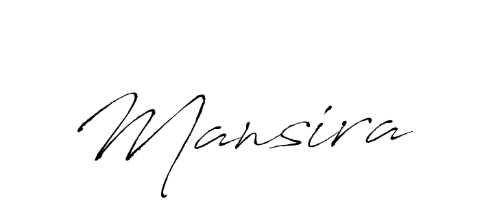 Make a beautiful signature design for name Mansira. With this signature (Antro_Vectra) style, you can create a handwritten signature for free. Mansira signature style 6 images and pictures png