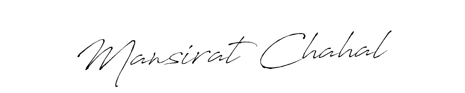 Make a short Mansirat Chahal signature style. Manage your documents anywhere anytime using Antro_Vectra. Create and add eSignatures, submit forms, share and send files easily. Mansirat Chahal signature style 6 images and pictures png