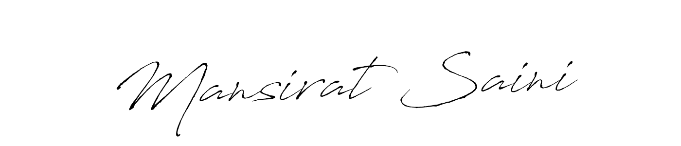 Also You can easily find your signature by using the search form. We will create Mansirat Saini name handwritten signature images for you free of cost using Antro_Vectra sign style. Mansirat Saini signature style 6 images and pictures png