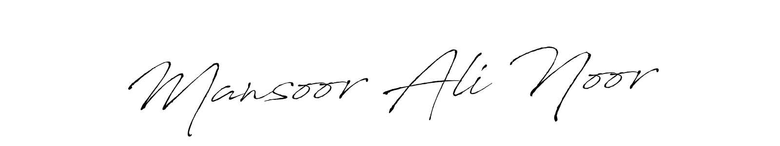 Antro_Vectra is a professional signature style that is perfect for those who want to add a touch of class to their signature. It is also a great choice for those who want to make their signature more unique. Get Mansoor Ali Noor name to fancy signature for free. Mansoor Ali Noor signature style 6 images and pictures png