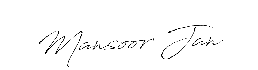 Use a signature maker to create a handwritten signature online. With this signature software, you can design (Antro_Vectra) your own signature for name Mansoor Jan. Mansoor Jan signature style 6 images and pictures png