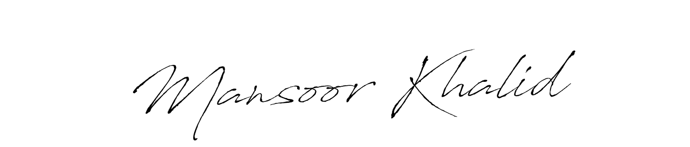Make a beautiful signature design for name Mansoor Khalid. Use this online signature maker to create a handwritten signature for free. Mansoor Khalid signature style 6 images and pictures png
