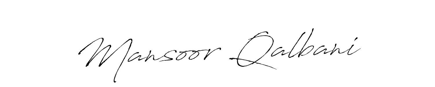 Design your own signature with our free online signature maker. With this signature software, you can create a handwritten (Antro_Vectra) signature for name Mansoor Qalbani. Mansoor Qalbani signature style 6 images and pictures png